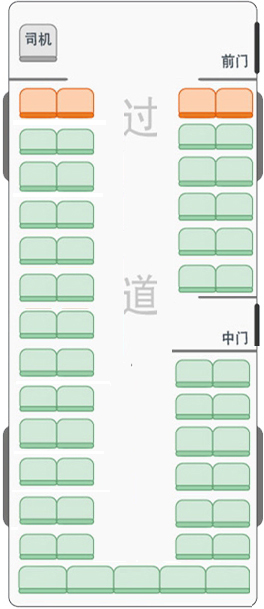 大巴座位示意图